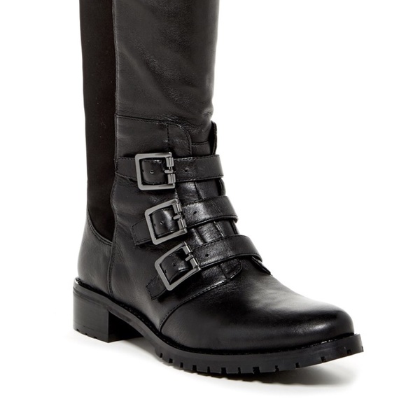 NEW! MULTI-BUCKLED TALL MOTO BOOTS - Picture 4 of 6