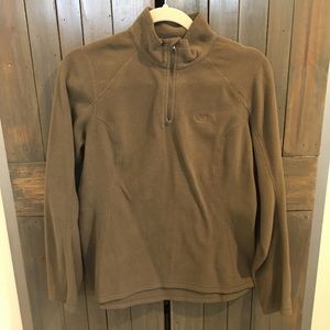 Women’s North Face Tan Fleece Quarter ZIP