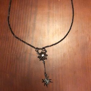 Space Gray Spiders web with Spider attached