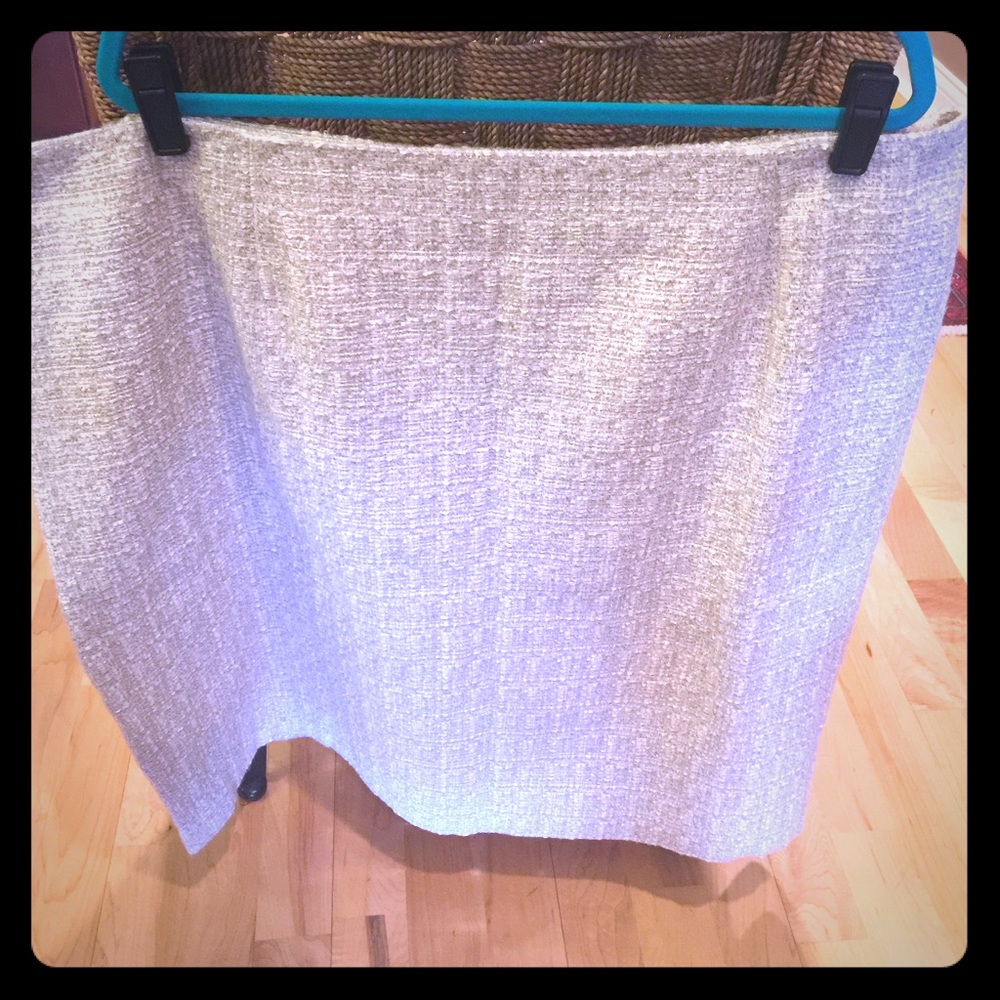 NWT Talbots Beige Tweed Skirt