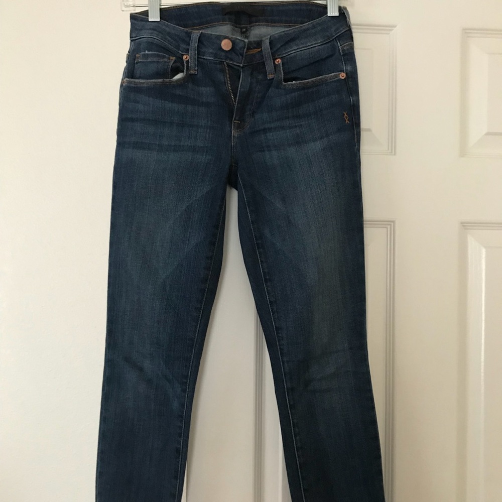 Genetic midrise skinny jeans.