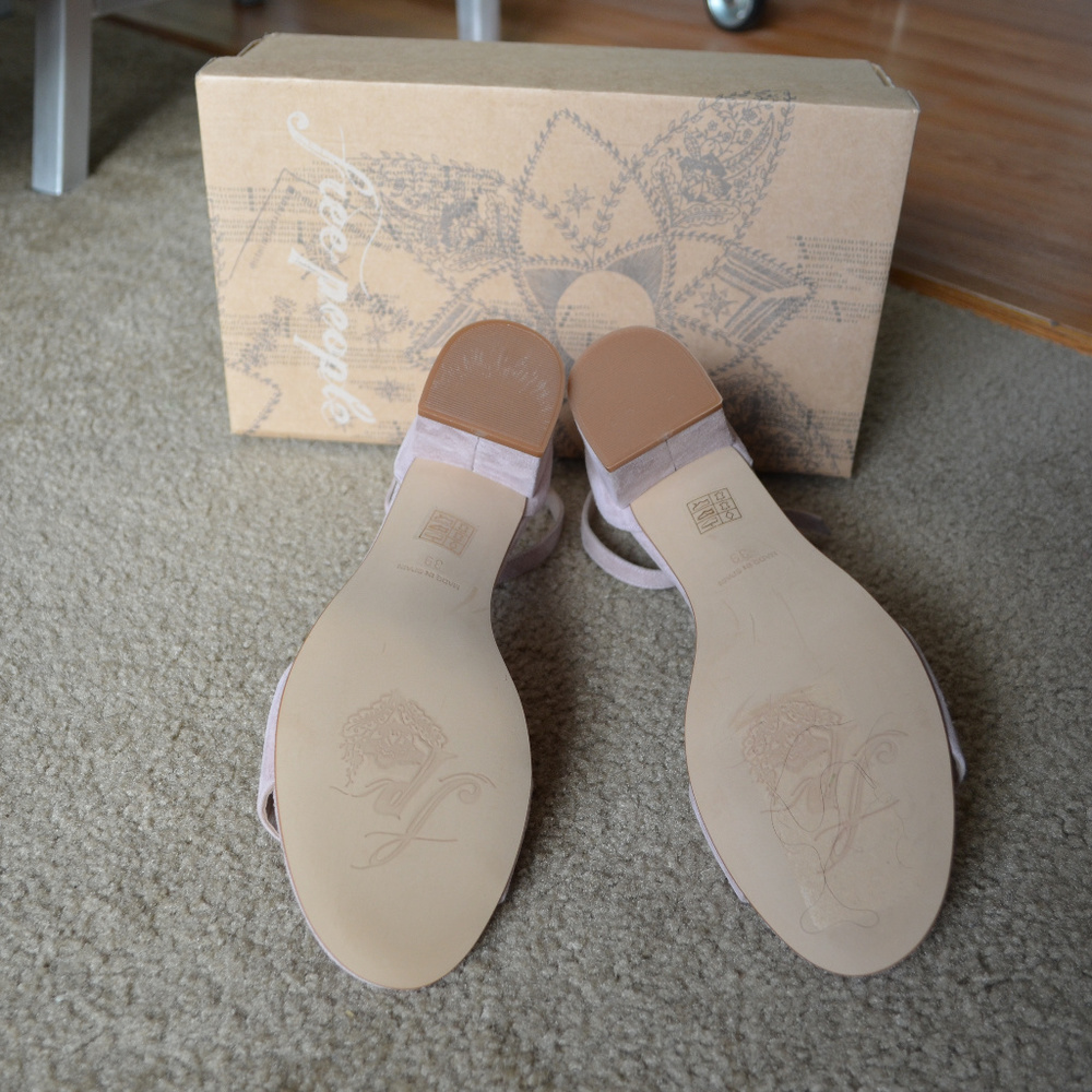 FREE PEOPLE Block Heel Suede Sandal - Picture 5 of 8