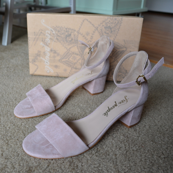 FREE PEOPLE Block Heel Suede Sandal - Picture 4 of 8