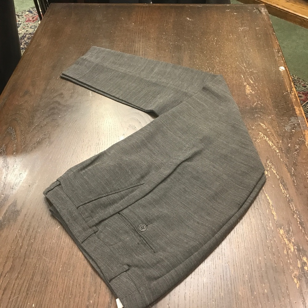 Giorgio Armani Grey Wool Crepe Pants Size 6