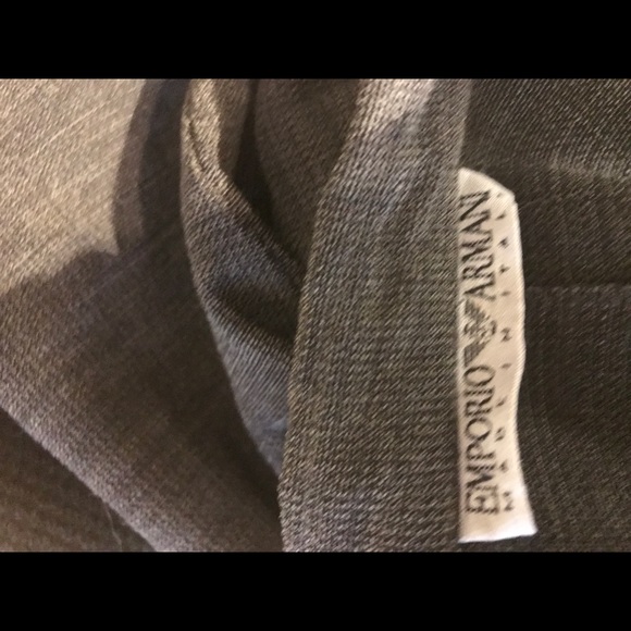 Giorgio Armani Grey Wool Crepe Pants Size 6 - Picture 3 of 3