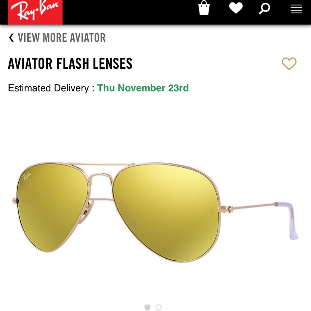 Ray Ban Aviator Flash Lenses