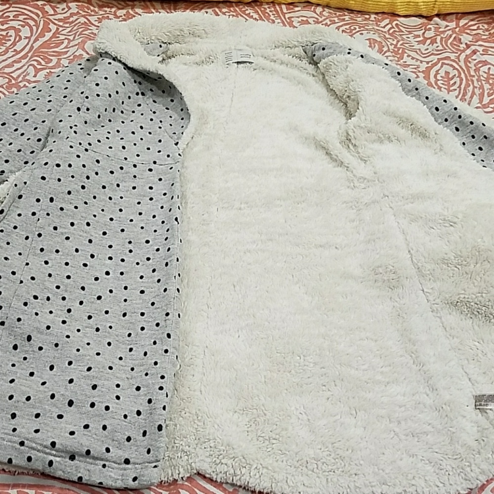 FINAL SALE! ANTHROPOLOGIE FLEECE BATH ROBE KIMONO - Picture 5 of 7