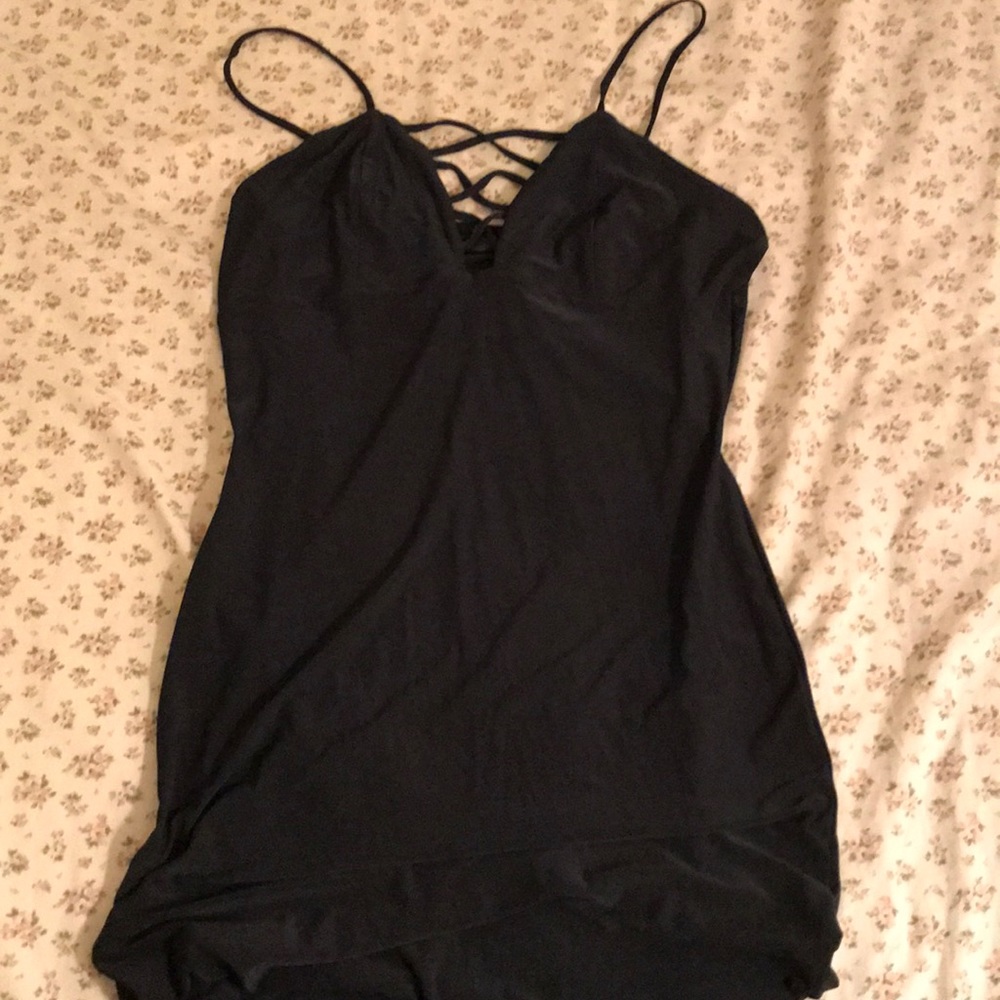 Midi black dress