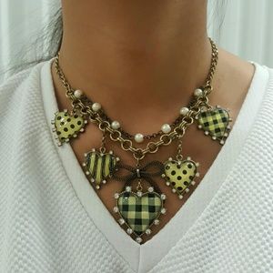 Betsey Johnson heart charm necklace