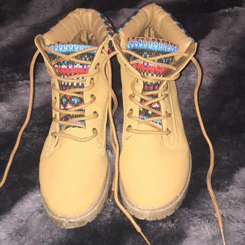 Tan boots