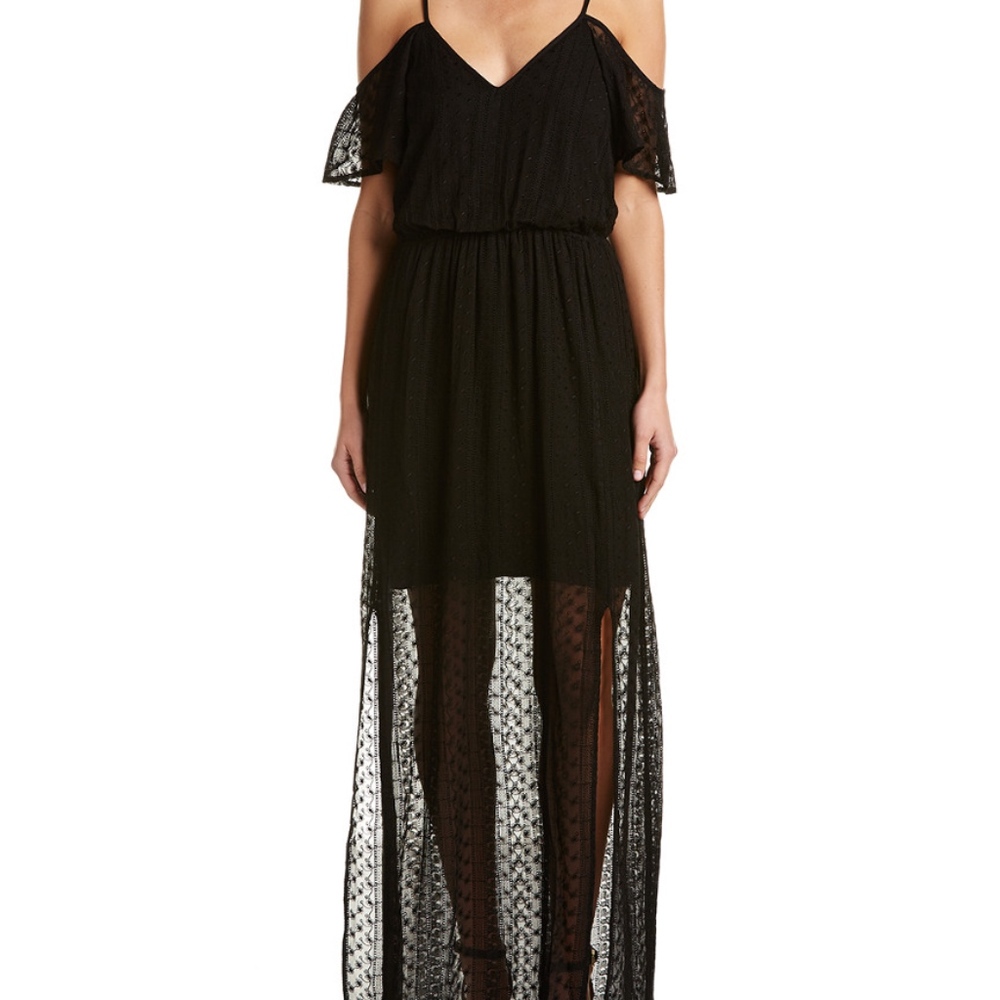 Ella Moss Cold-Shoulder Pixie Maxi Dress