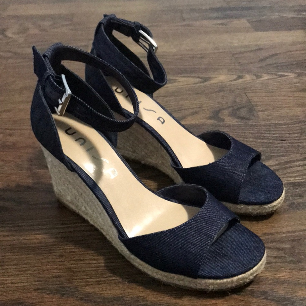 3 in heel Jeans sandals