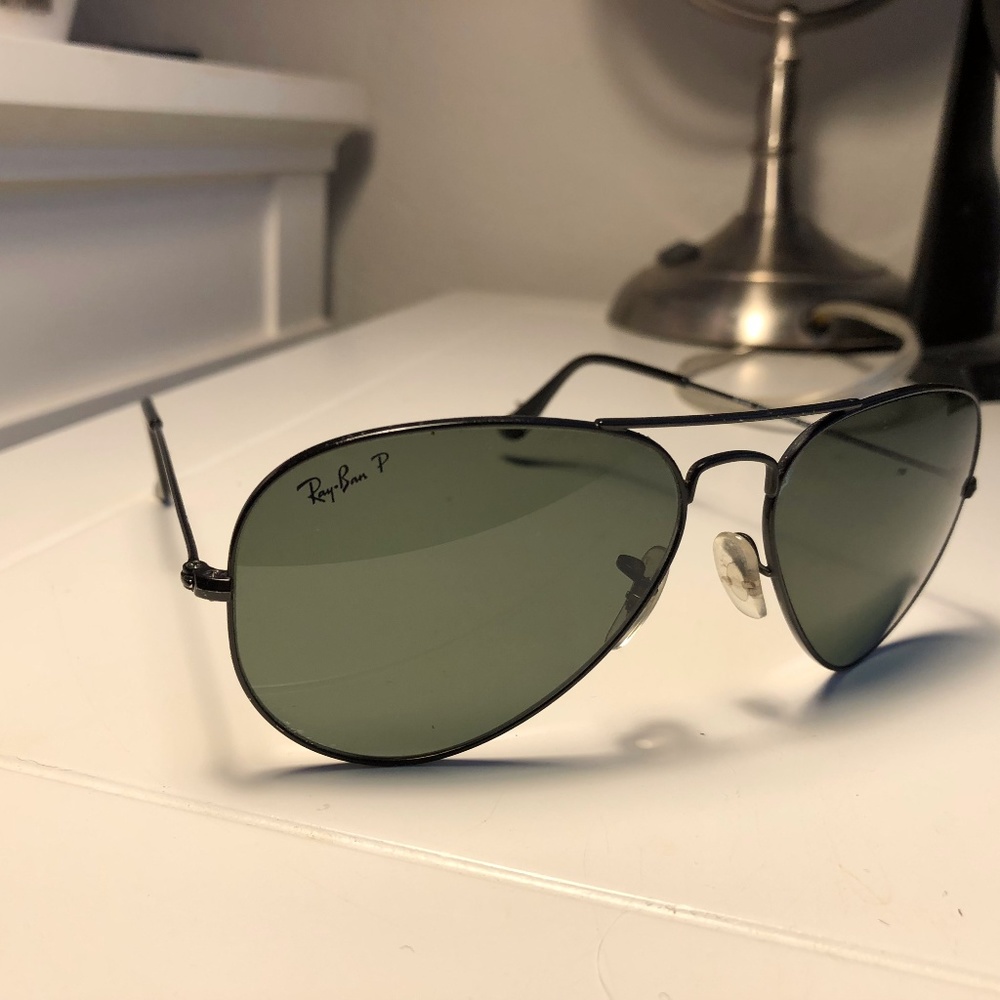 Matte Black Polarized Ray-Ban Sunglasses