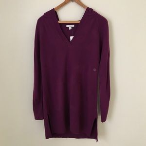 NY&Co long hooded purple Sweater