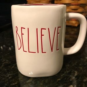 Rae Dunn Christmas Believe Mug
