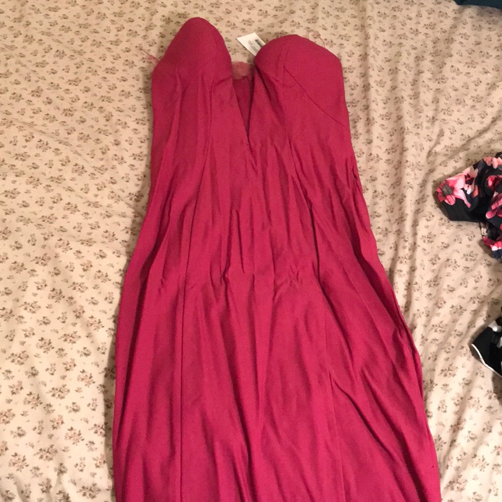 Midi raspberry dress