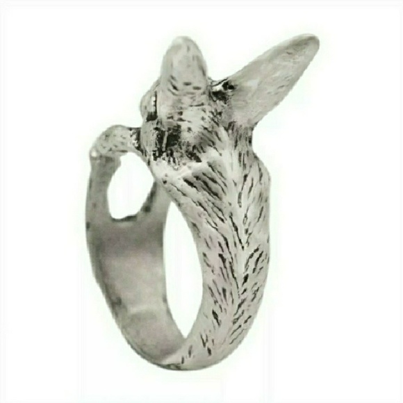 SILVER Adjustable Bunny Rabbit Ring - Picture 3 of 4