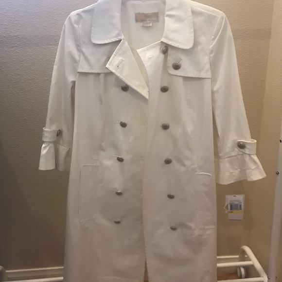 Michael Kors Jackets & Blazers - MICHAEL KORS NWT White 3/4 Sleeve Coat
