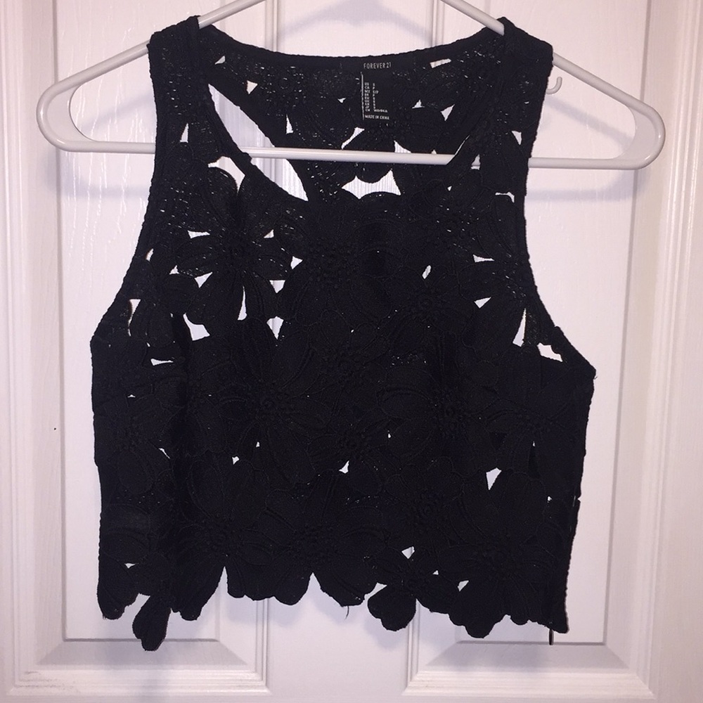 Black Crop Top