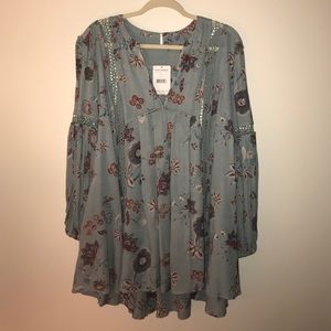 Free People | Floral Crochet Detail Top