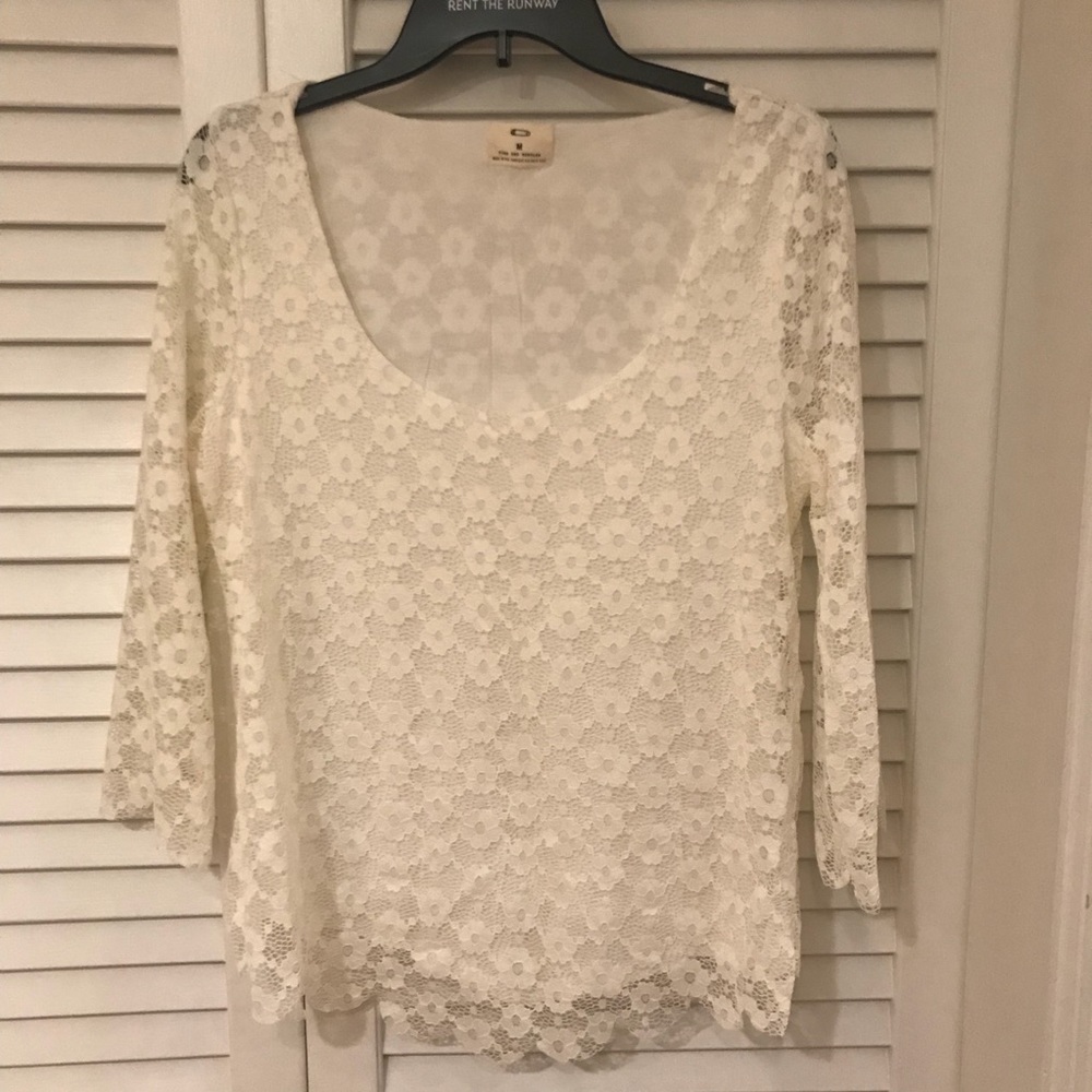 White lace blouse
