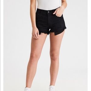 Black high rise shortie American Eagle Shorts