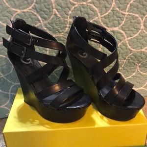 Strap black Guess wedges