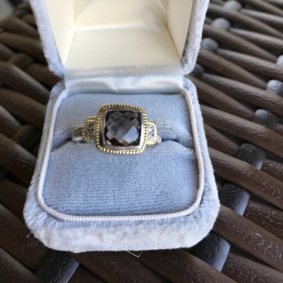 Judith Ripka Smokey Quartz Ring - Picture 1 of 4