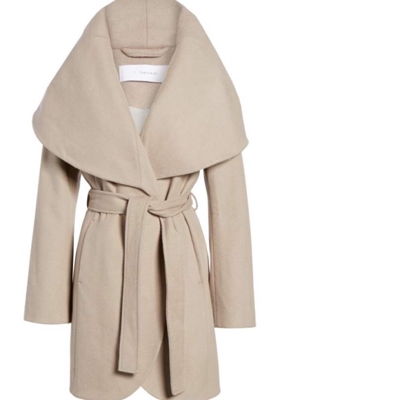*sold* Wool blend wrap coat - Picture 1 of 5