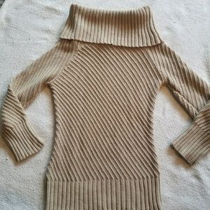 Tan Turtle Neck Sweater Size Small