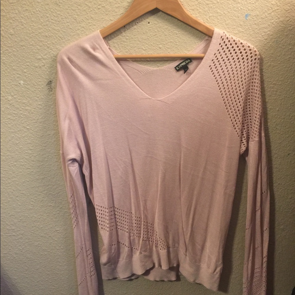 Express pink sweater