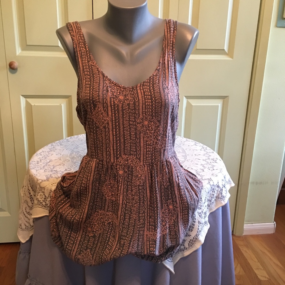 Pink and brown romper