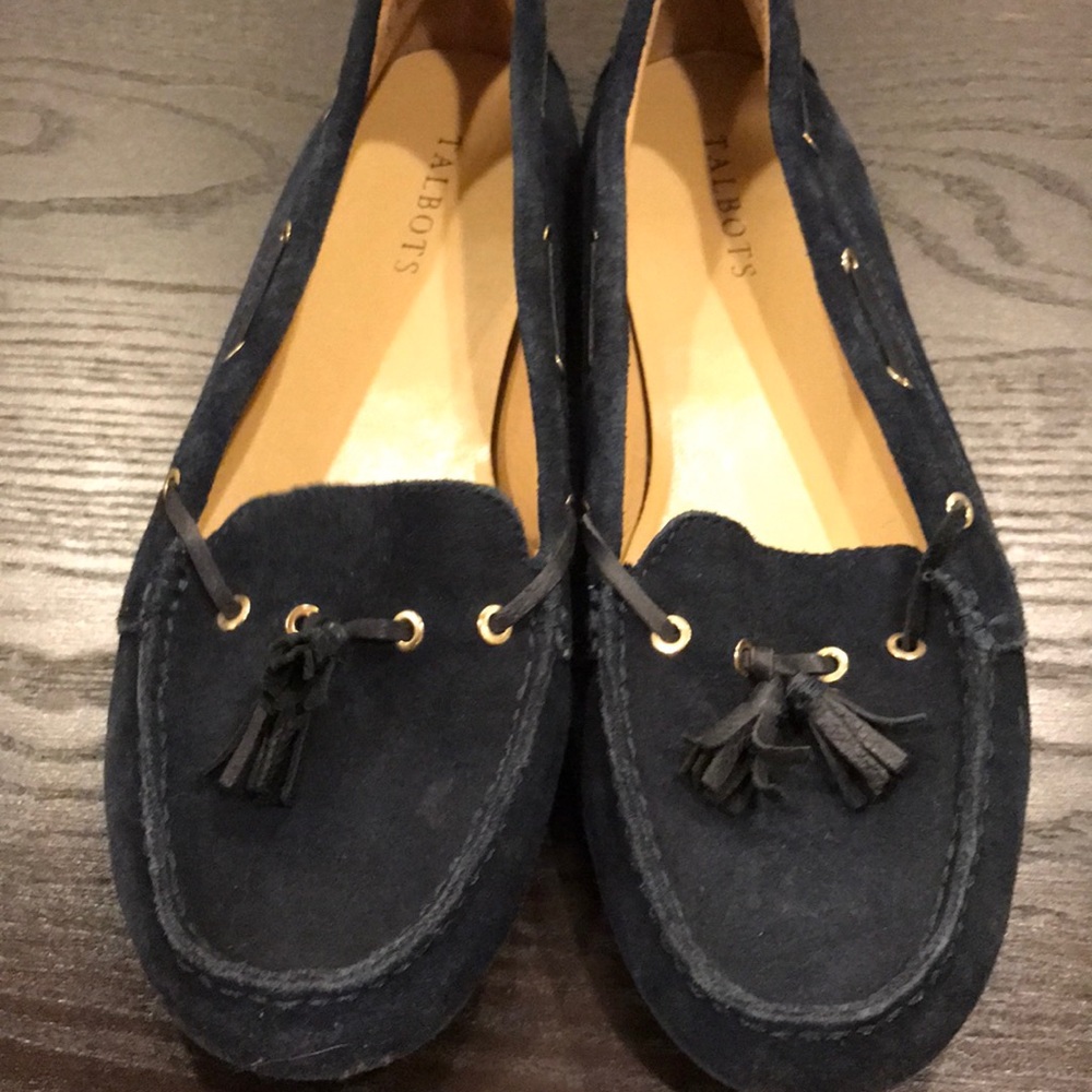 Talbots Blue Suede Loafers