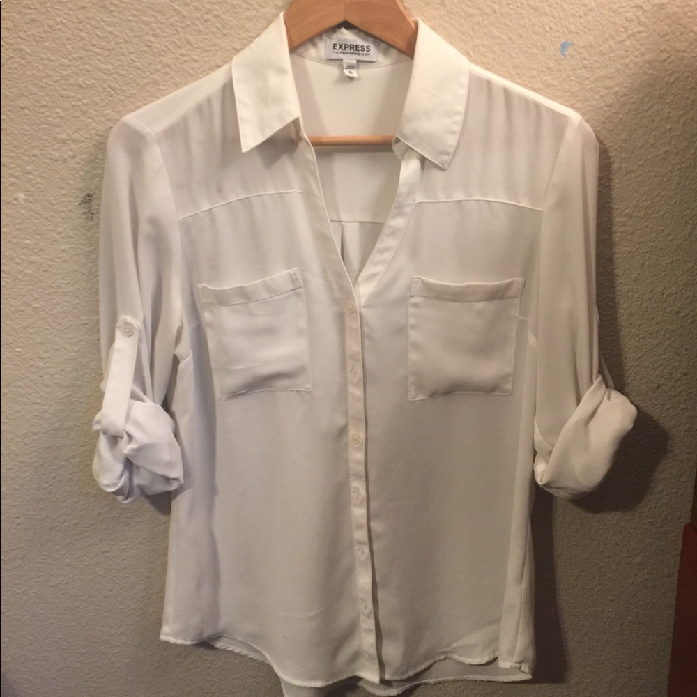 White portfolio shirt
