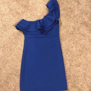 Blue mini party dress