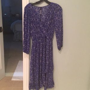 Blue and white anthropologie dress