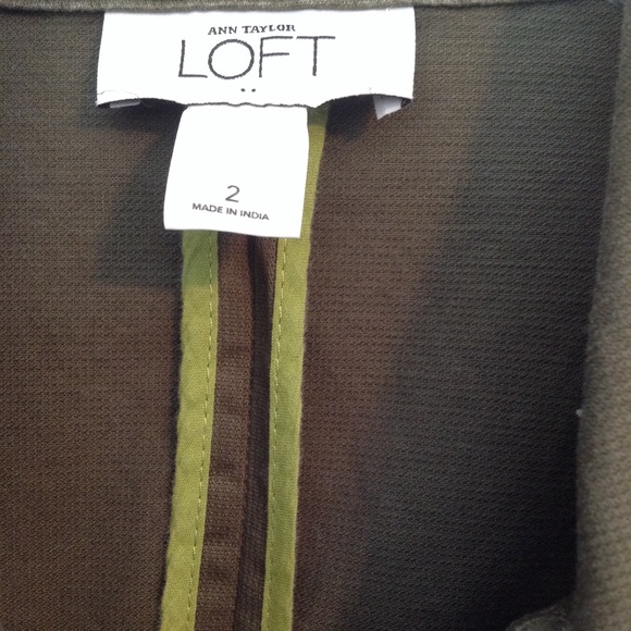 Army Green Tie Waist Jacket - Picture 3 of 4
