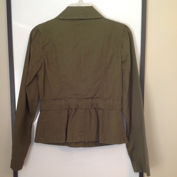Army Green Tie Waist Jacket - Picture 4 of 4
