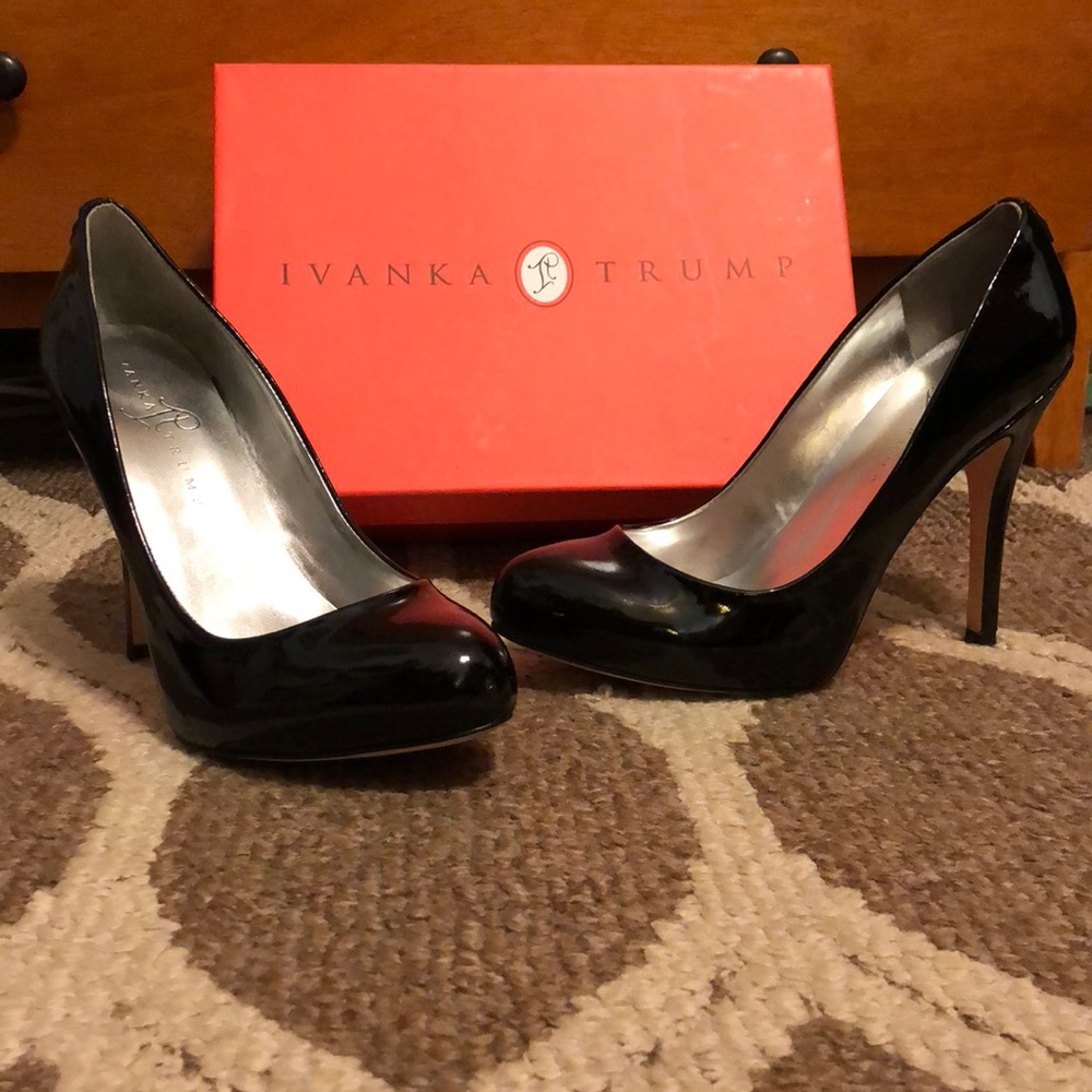 Ivanka Trump Black Patent Heels