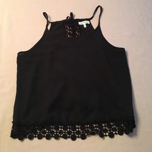 Black lace top