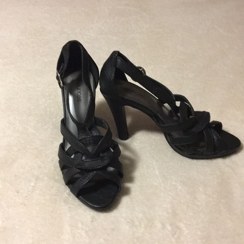 Black strappy sandals