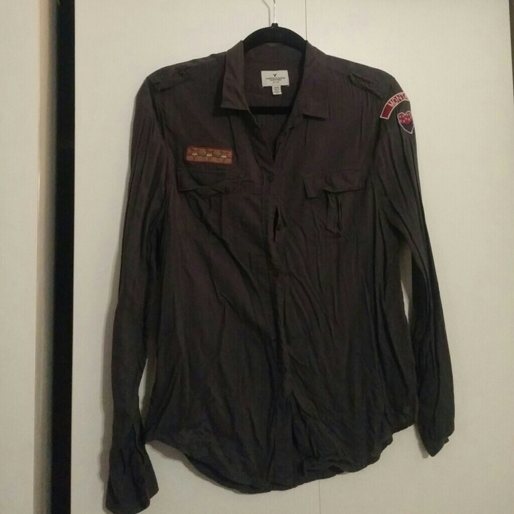 Military inspired Button up shirt
