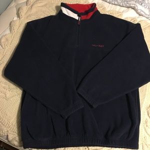 Men's Tommy Hilfiger Navy Pullover Fleece Large