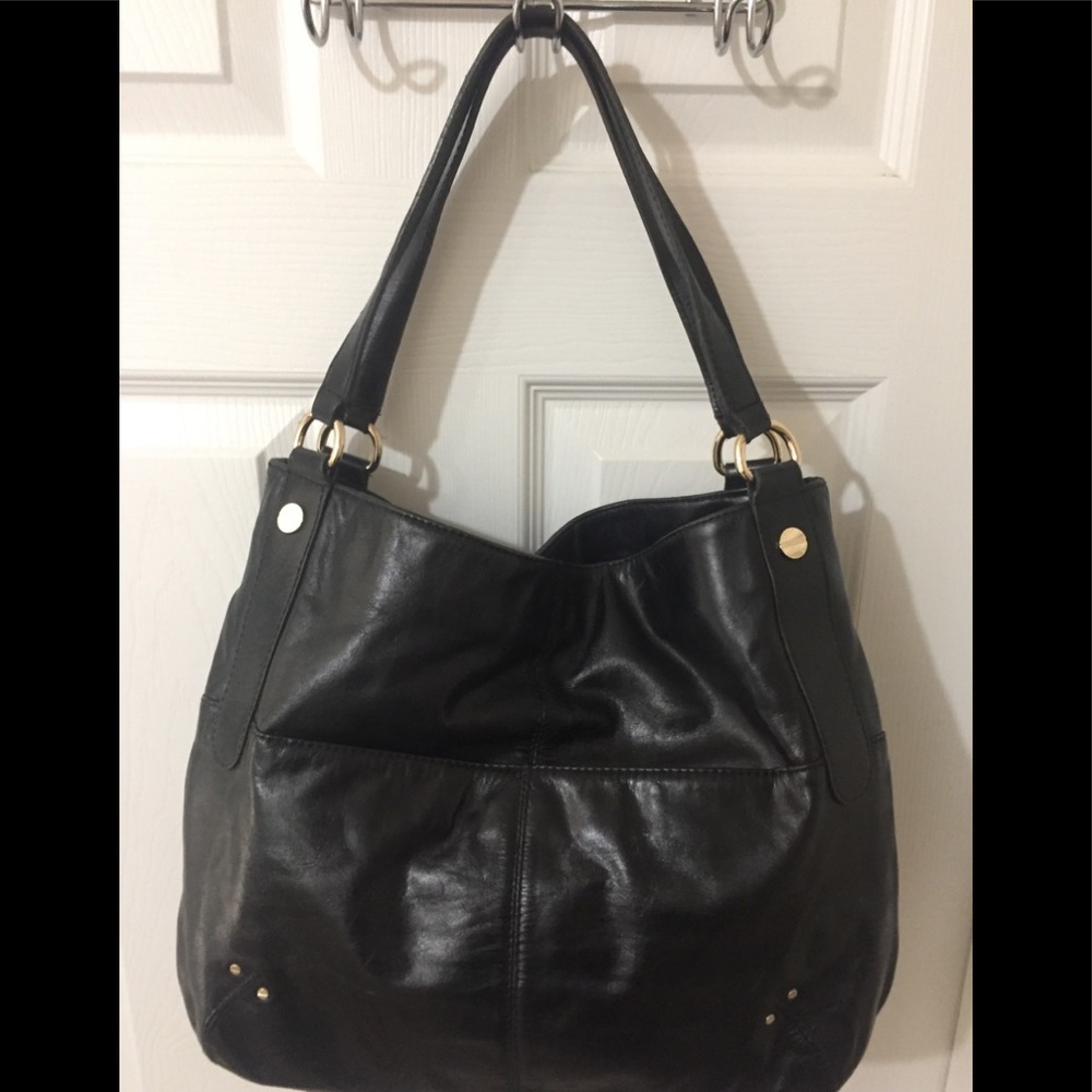 Antonio Melani Black Leather Handbag