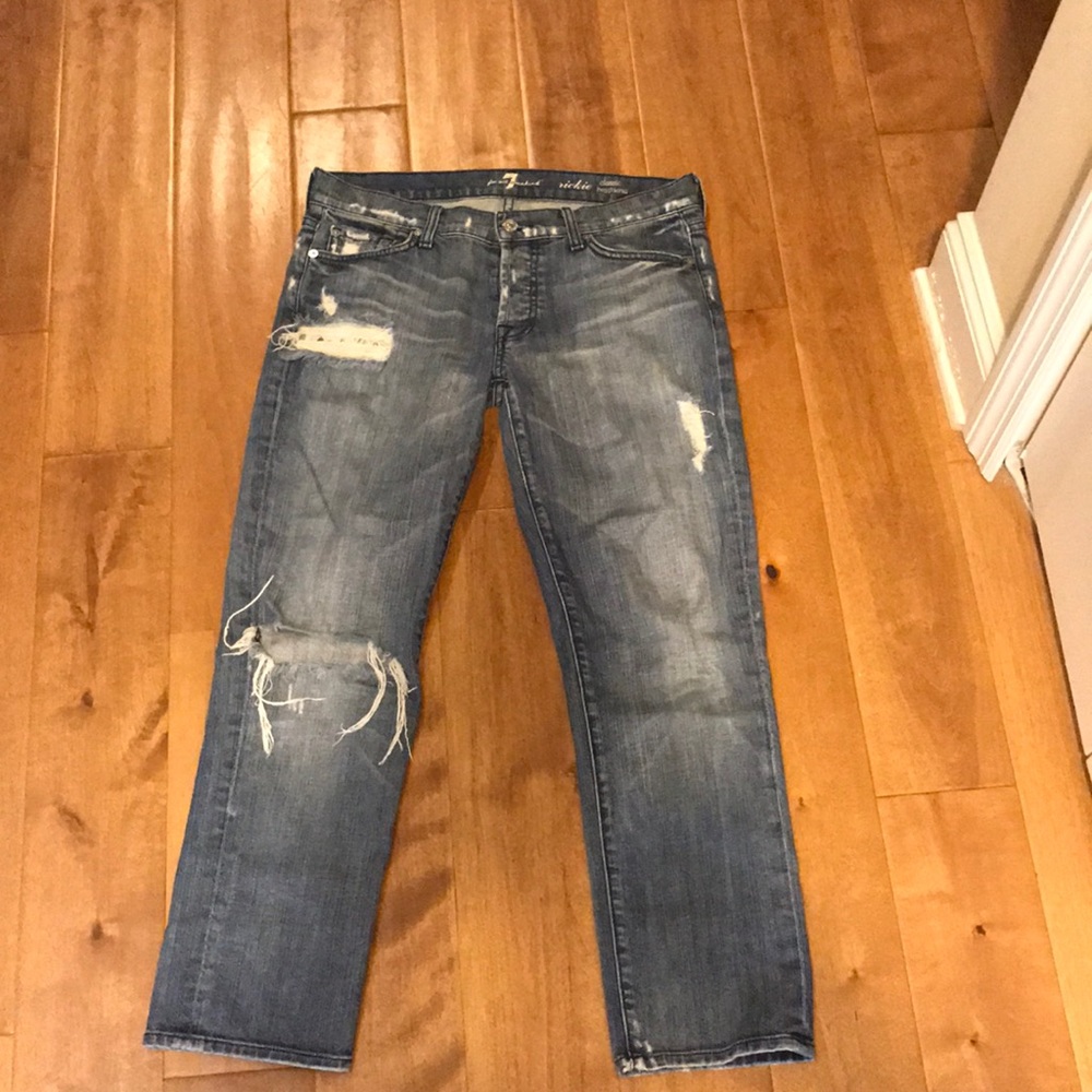 7 for all mankind distressed jeans