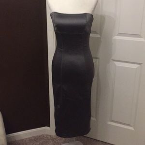 Bebe Grey Form Fitting Cocktail Dress