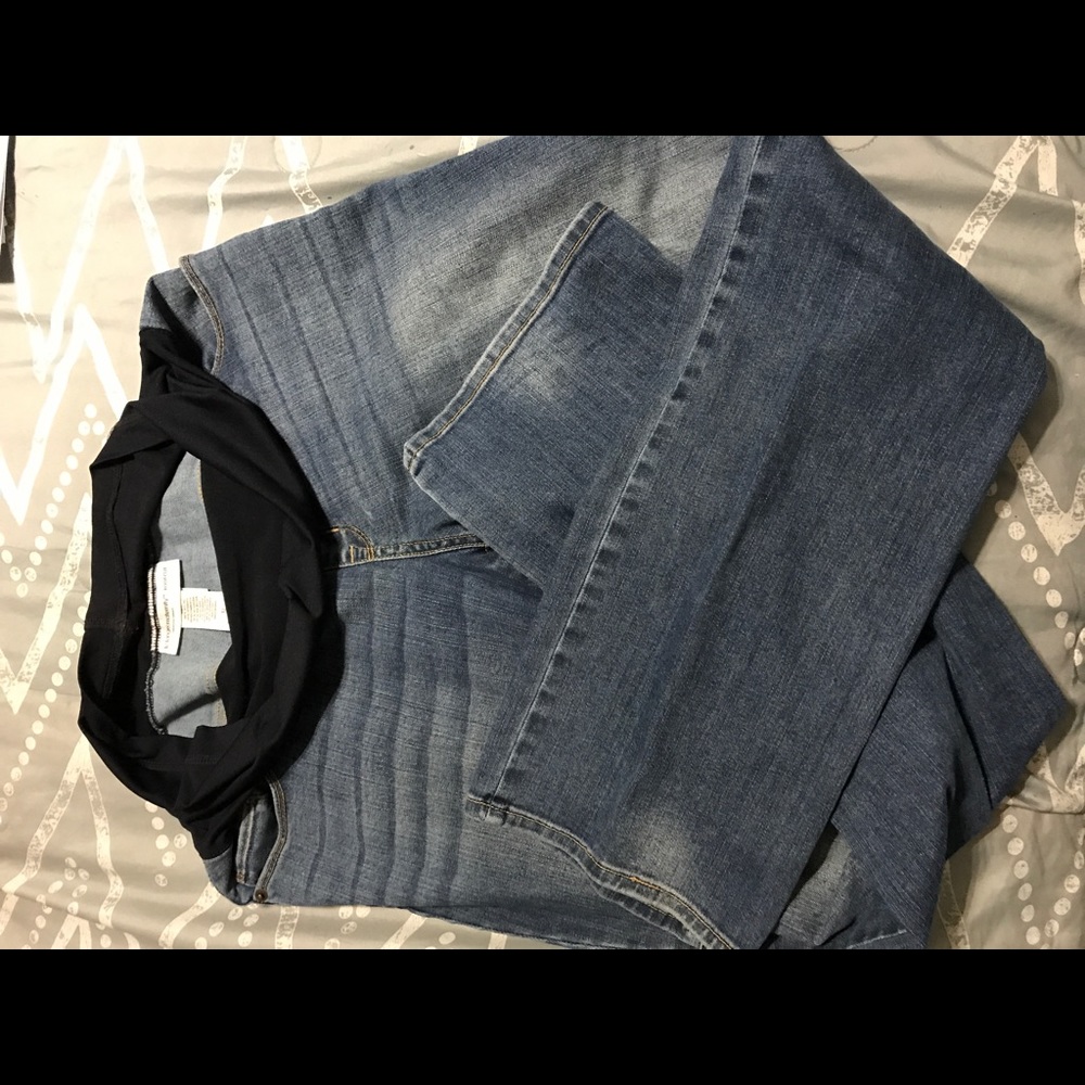 Liz Lange Maternity Bootcut Jeans Sz 12