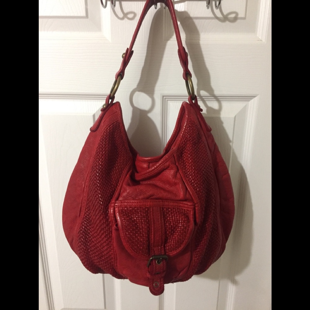 Tano Red Leather Handbag