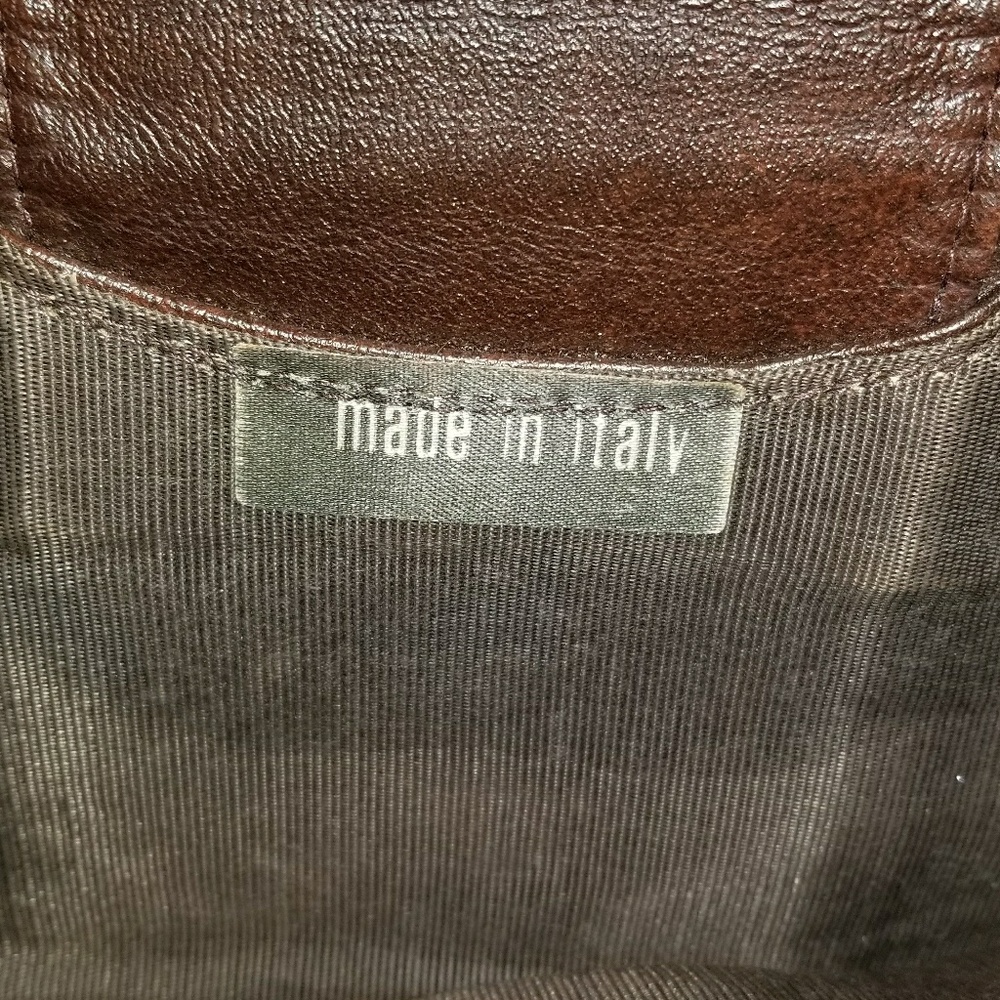 Brown leather purse