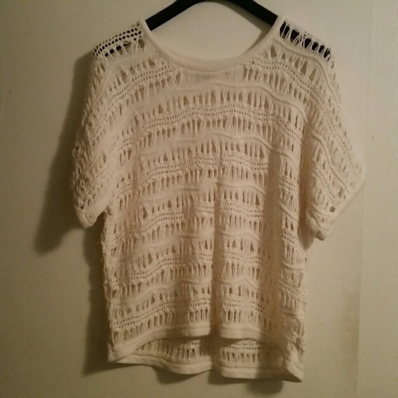 Liz Claiborne Tops - Crochet Loose Knit Sweater Size Large